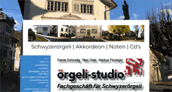 Desktop Screenshot of oergeli-studio.ch
